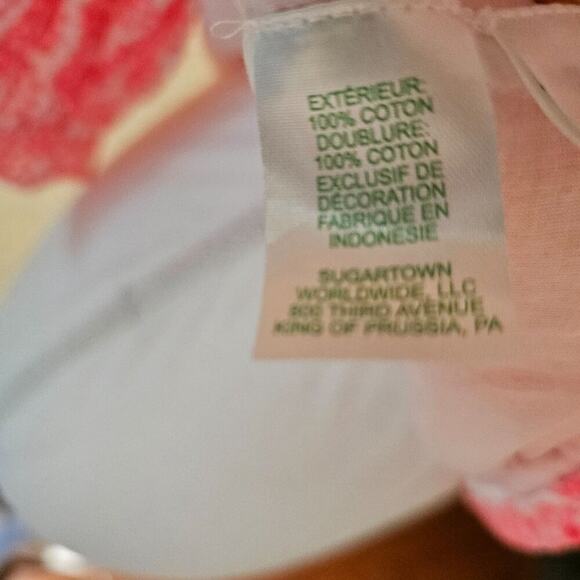 Lilly Pulitzer Size 00 1970's Inspired Jourdana Coral Starburst Eyelet Blouse - Picture 8 of 8